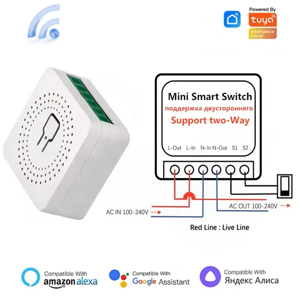 Smart Home Automation Diy - 16A WiFi Smart Switch 2-Way DIY