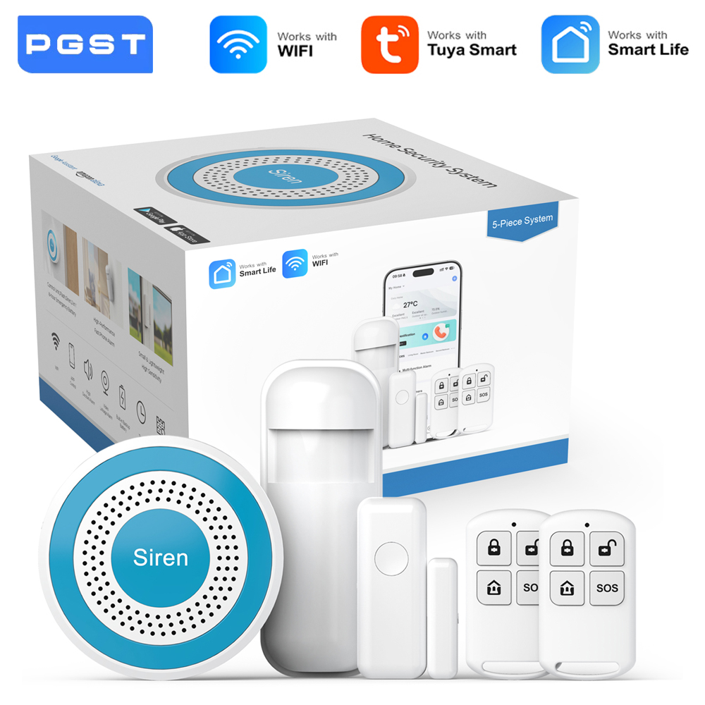 PGST WiFi Smart Life Alarm Sec - Diy Home Automation System recension och pris