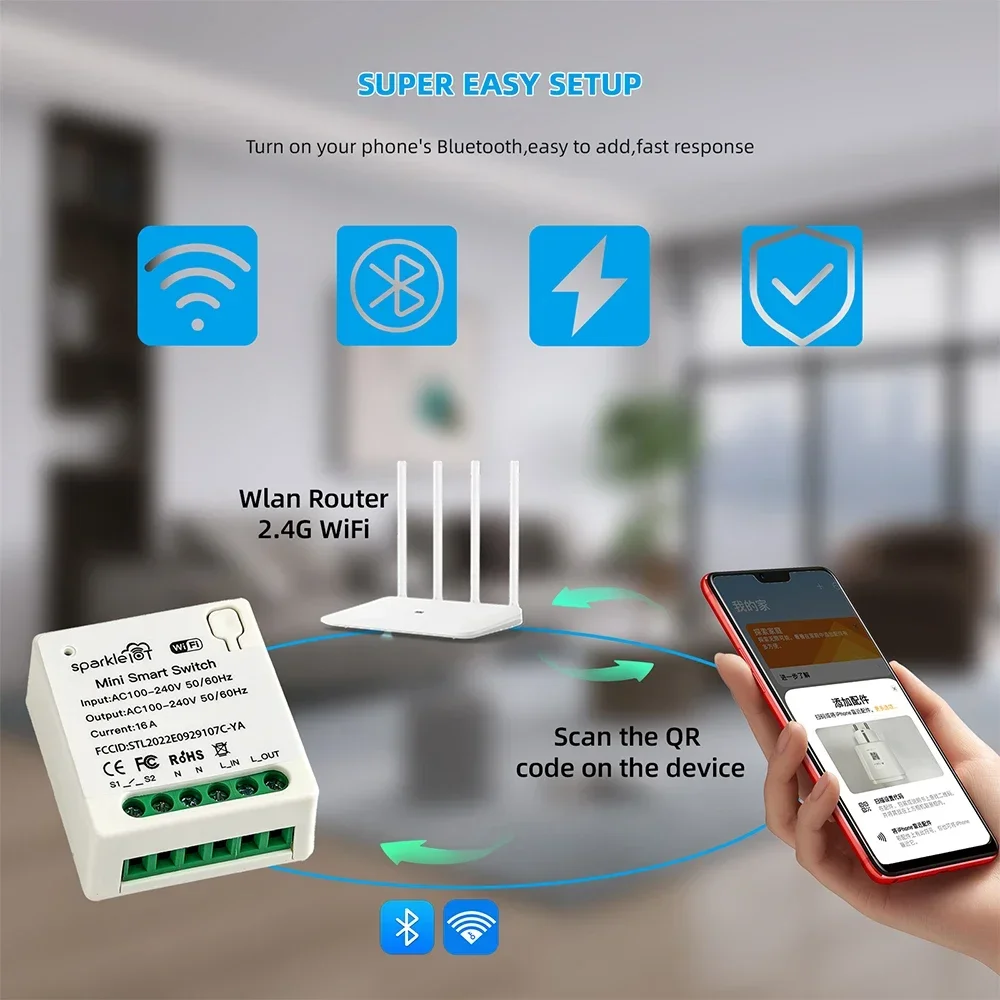 16A Matter WIFI Smart Switch A - Diy Home Automation System recension och pris