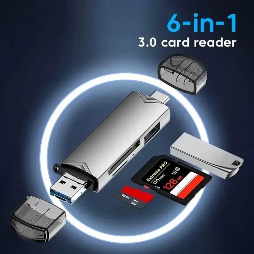 6‑in‑1 USB 3.0 OTG Card Reader - Home Assistant Sd recension och pris